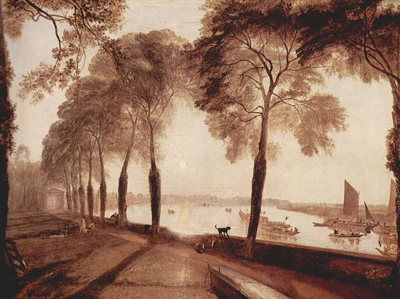 Mortlake Terrace, der Wohnsitz von W. Sliam Moffat, Sommerarbend